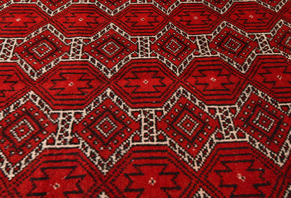 Handmade Antique Tribal Rug Allover Design