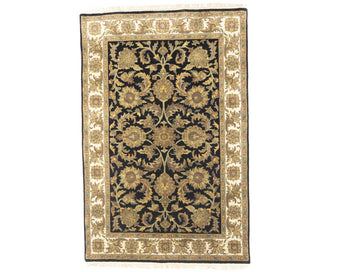4X6 Ft Handmade Agra Jaipur Oriental Rug Floral