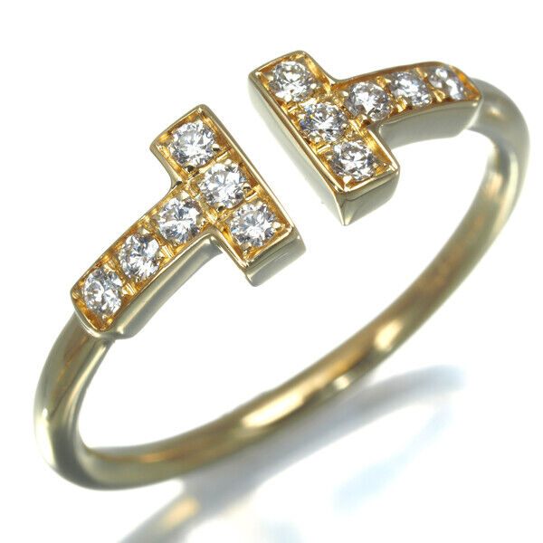 Tiffany&Co. Ring Diamond Tiffany T Wire Us5 18K