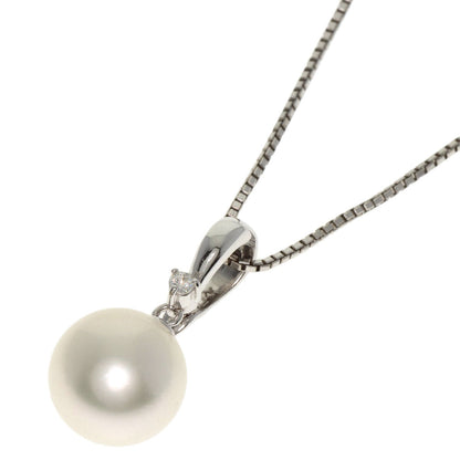 Pearl Pearl Necklace K18 White Gold Pt850 7.4G