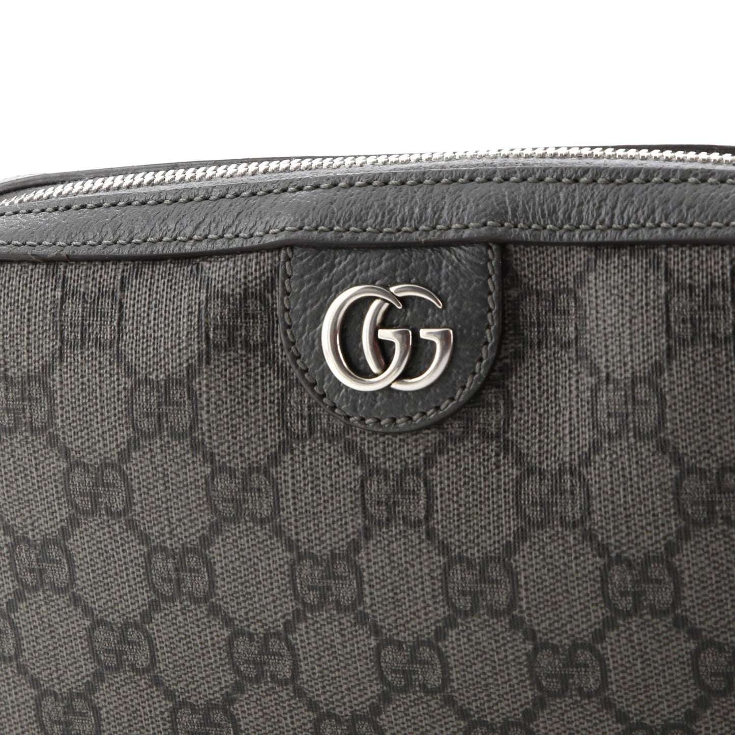 Gucci Ophidia Zip Wristlet Shoulder Bag Gg Coated Canvas Small