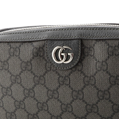 Gucci Ophidia Zip Wristlet Shoulder Bag Gg Coated Canvas Small