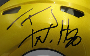 T.J. Watt Autographed Full Size Flash Authentic