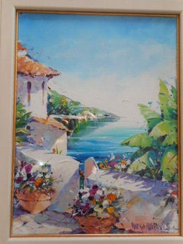 Marko Mavrovich Original Painting Oil On Canvas Signed Framed American Art