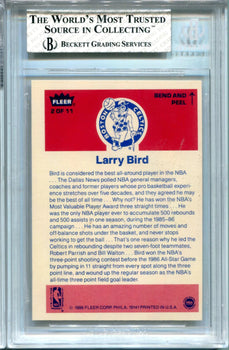 Larry Bird 1986-87 Fleer Stickers #2 Bgs 5.5 Excellent Card