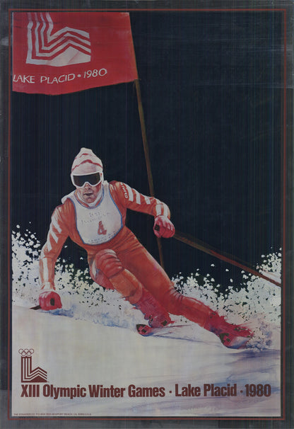ARTIST XIII WINTER OLYMPIC 30 X 21 FOIL PRINT 1980 PHOTOGRAPHY