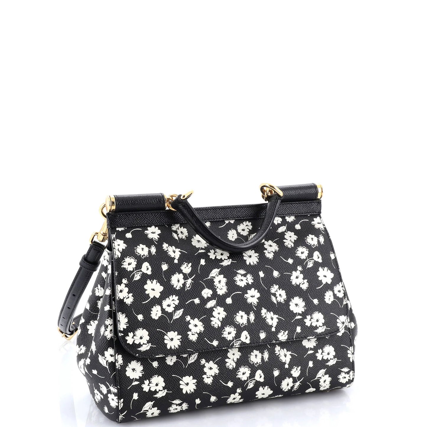 Dolce & Gabbana Miss Sicily Bag Printed Leather Medium