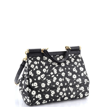 Dolce & Gabbana Miss Sicily Bag Printed Leather Medium
