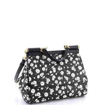 Dolce & Gabbana Miss Sicily Bag Printed Leather Medium