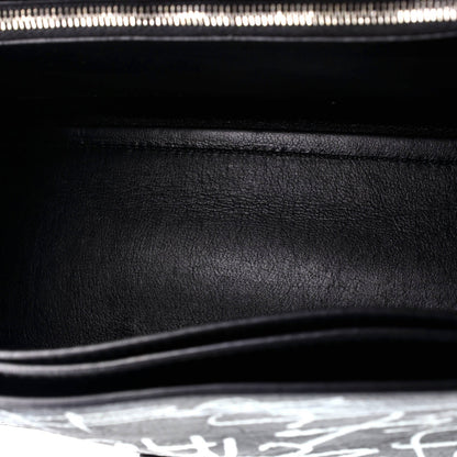 Balenciaga Graffiti Crush Chain Flap Bag Leather Medium