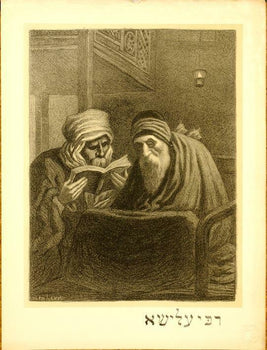 Original Vintage French Poster Rabbi Elischa By Levy Moderne 1897