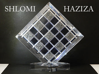 Shlomi Haziza Signed Sculpture Art Acrylic 21