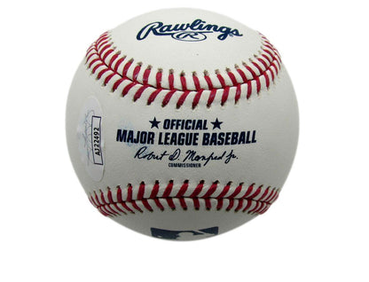 Mike Mussina Autographed/Inscribed Oml Baseball Orioles Jsa 177791