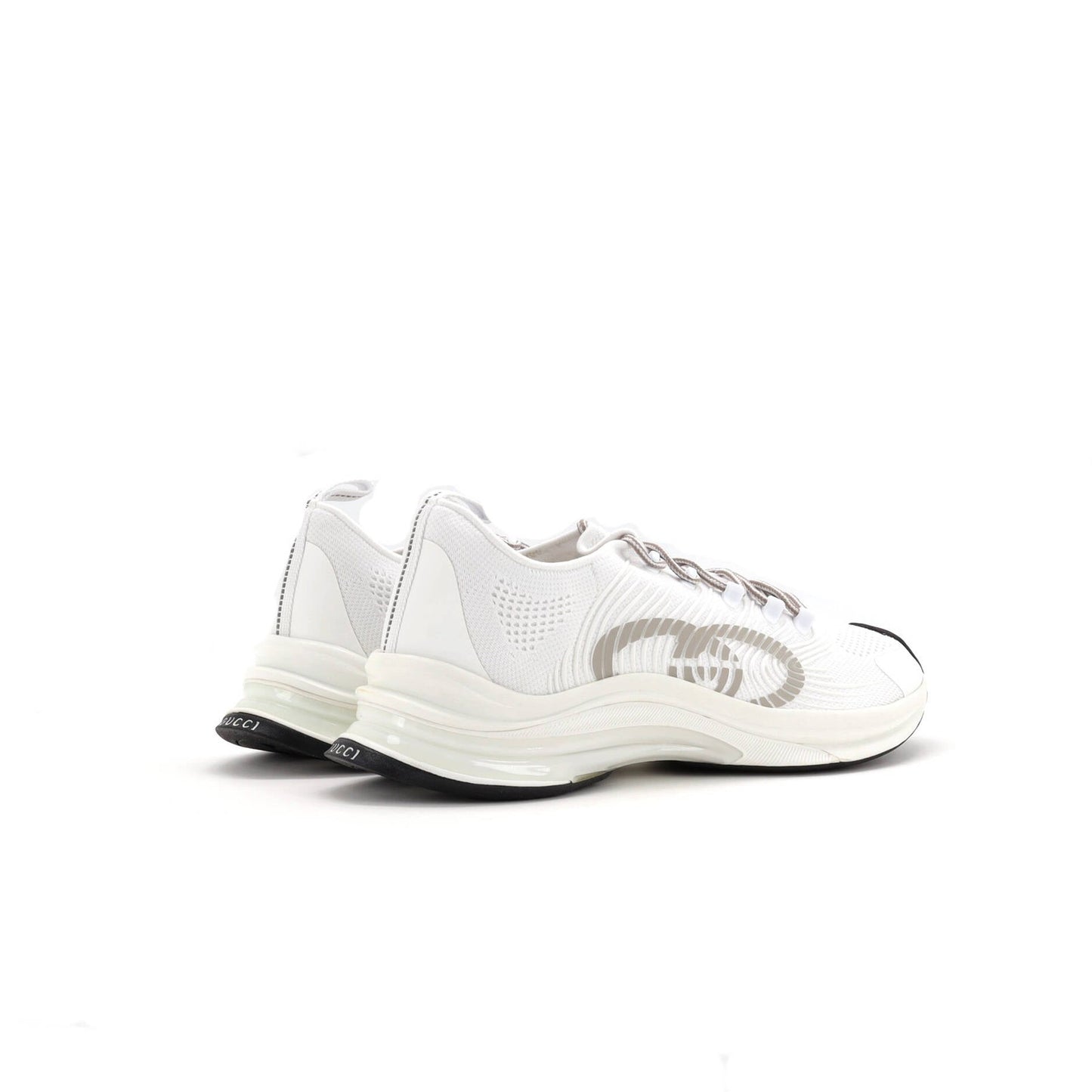 Gucci Men'S Run Sneakers Embroidered Technical Fabric