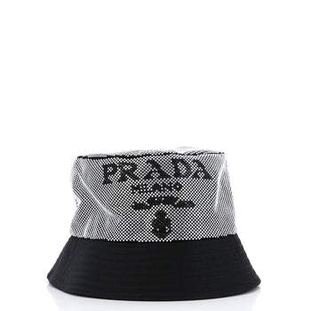 Prada Bucket Hat Crystal Embellished Re-Nylon