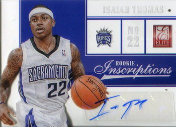 Isaiah Thomas Autographed 2013 Panini Rookie Inscriptions Card