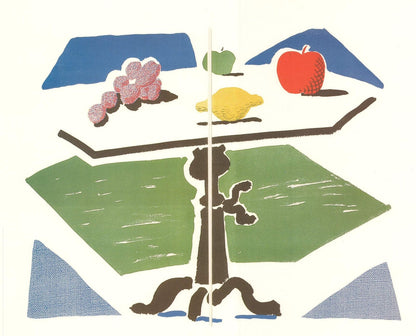 David Hockney Apple, Grapes, Lemon On A Table " Poster Pop Art Mu