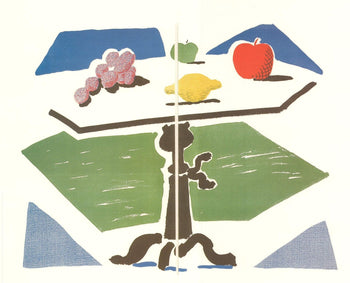 David Hockney Apple, Grapes, Lemon On A Table 