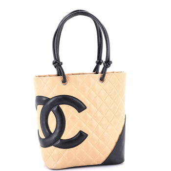 Chanel Cambon Tote Quilted Leather Medium