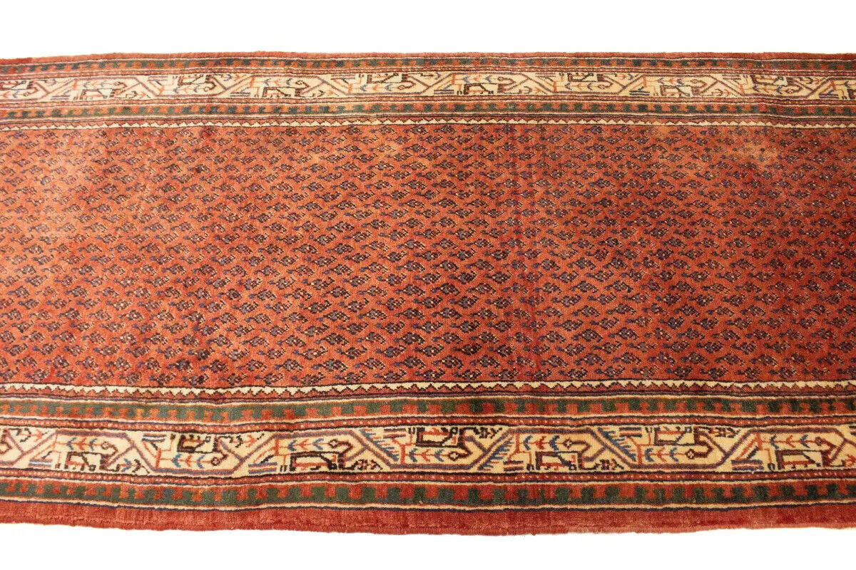 Semi-Antique Oriental Runner Rug Tribal Allover