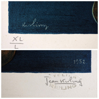 Mois Kisling Large Bouquet Of Tulips 1952 Lithograph Signed Jean Kisling Ed50