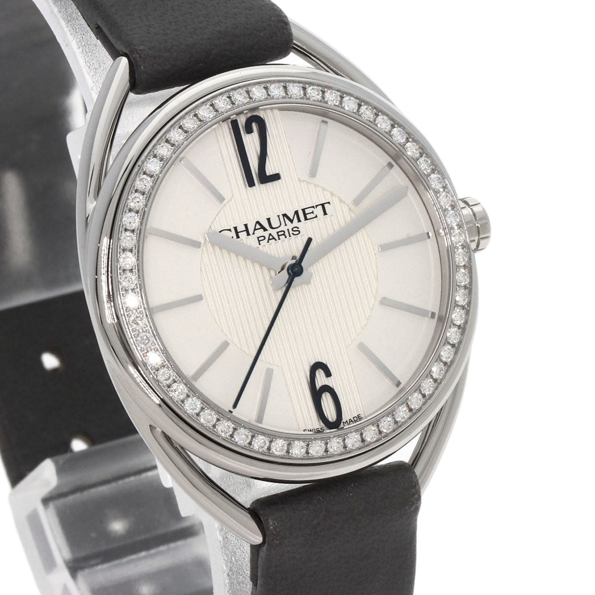 Chaumet Lian Diamond Bezel Watches W23211-01A Stainless Steel/Leather