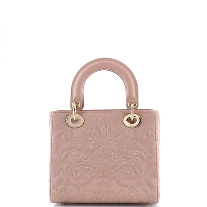 Christian Dior My Abcdior Lady Dior Bag Ornamental Motif Quilt Lambskin