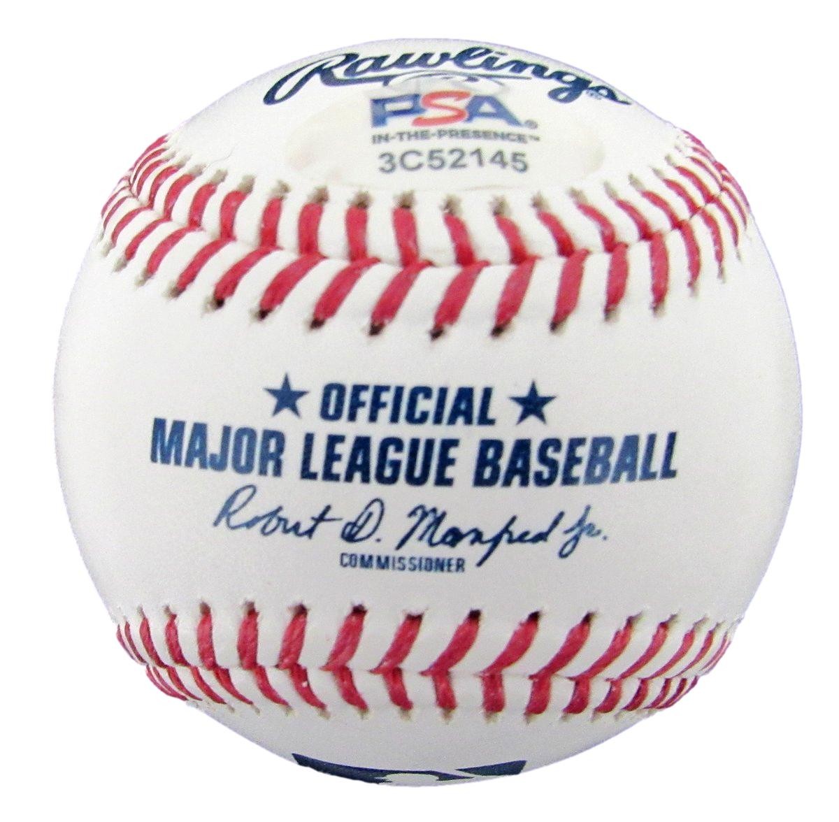 Jimmy Rollins Signed/Auto Oml Baseball Philadelphia Phillies Psa/Dna 189595