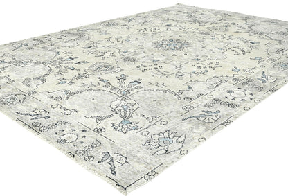 Hand-Knotted Antique Oriental Rug Muted Color
