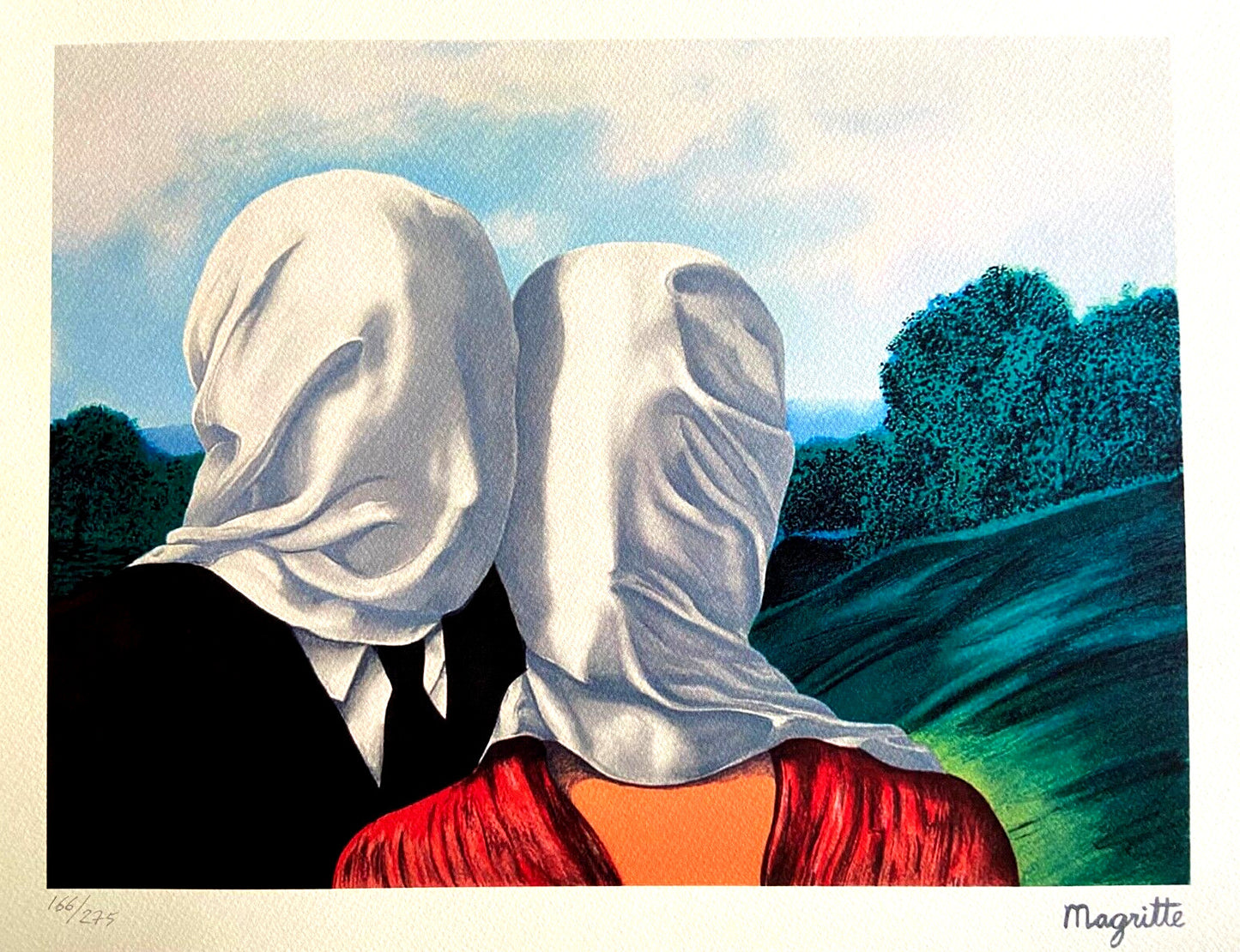 Ren Magritte Lithograph Coa Signed Numbered In Pencil
