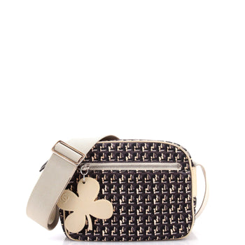 Chanel Vintage Clover Camera Bag Printed Canvas Small