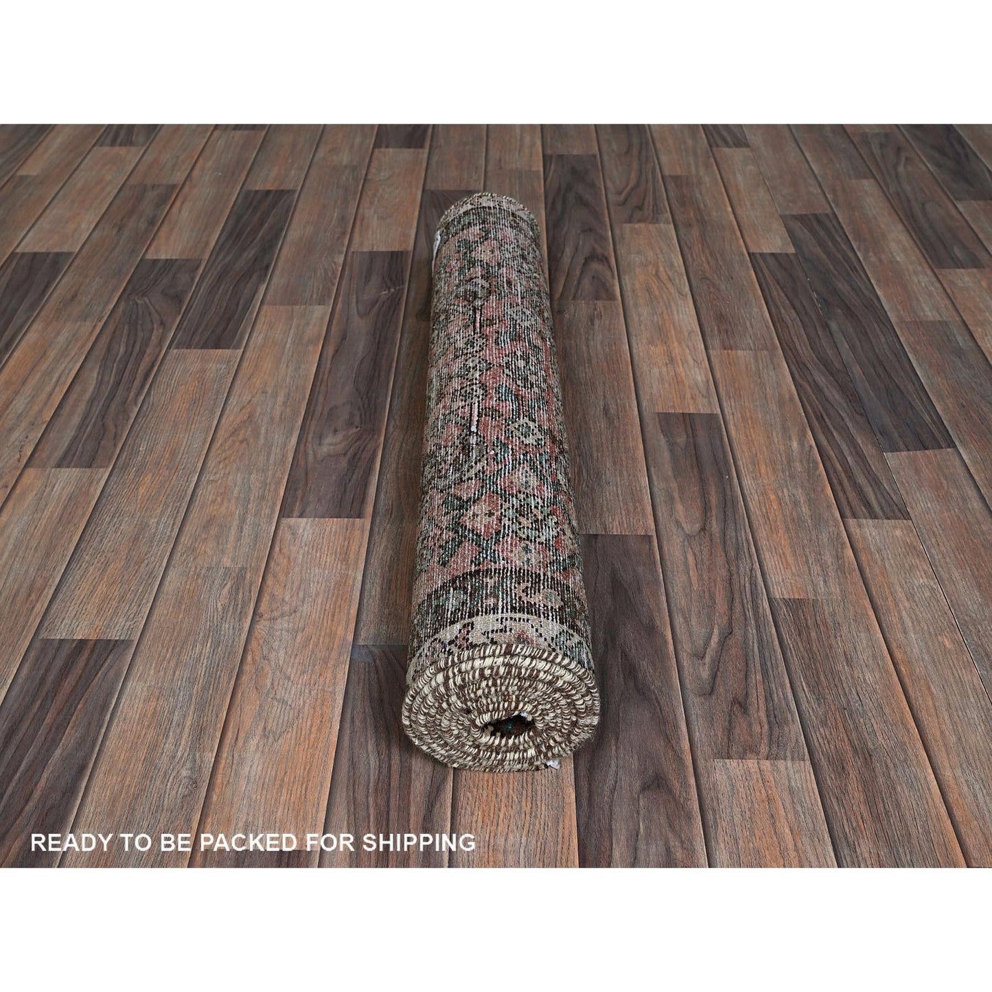 2'7"X9'1" Red Vintage Zoroastrian Khamadan Hand Knotted All Wool Runner Rug