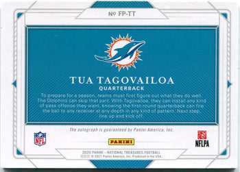 Tua Tagovailoa 2020 Panini National Treasures Field Pass Autographed Rc #Fp-Tt 3