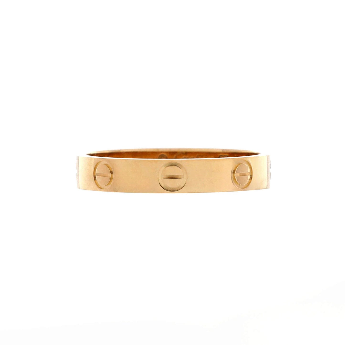 Cartier Love Wedding Band Ring 18K Yellow Gold