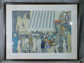 David Schneuer Signed Lithograph 'Fedora' Large