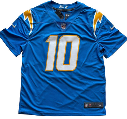 Justin Herbert Autographed Chargers Nike On Field Jersey (Fanatics)