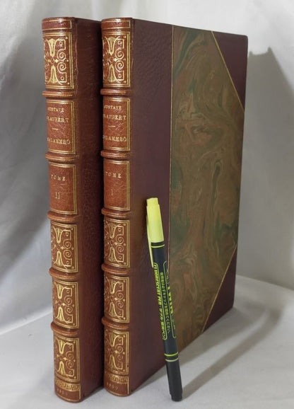 1900 Salammbo Flaubert, Rochegrosse Etchings, 2 Vol, Ferroud Limited 600