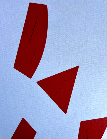 Lucio Fontana Lithograph Coa Signed In Pen