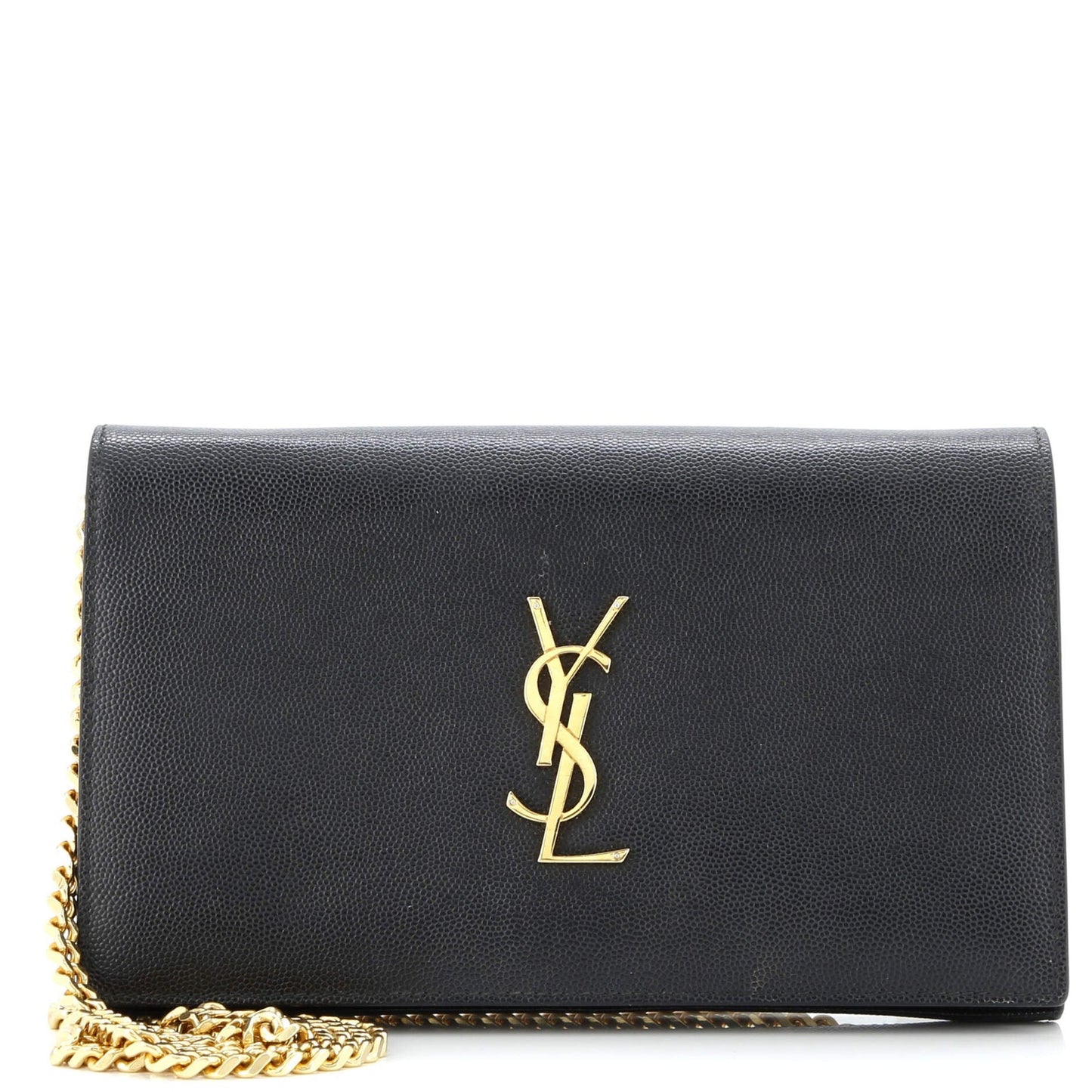 Saint Laurent Classic Monogram Crossbody Bag Grainy Leather Large