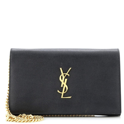 Saint Laurent Classic Monogram Crossbody Bag Grainy Leather Large