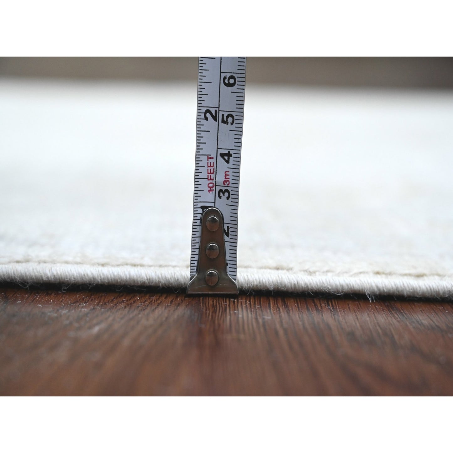 2'7"X11'7" Gray Angora Oushak Leaf Design Wool Hand Knotted Runner Rug