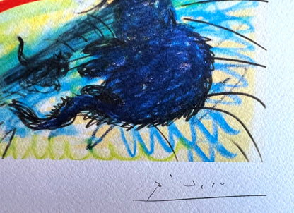 Pablo Picasso Lithograph Coa 180Es. Signed Numbered And Limited