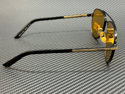PRADA PR A54S 1BO90C Matte Black Yellow Men's 60