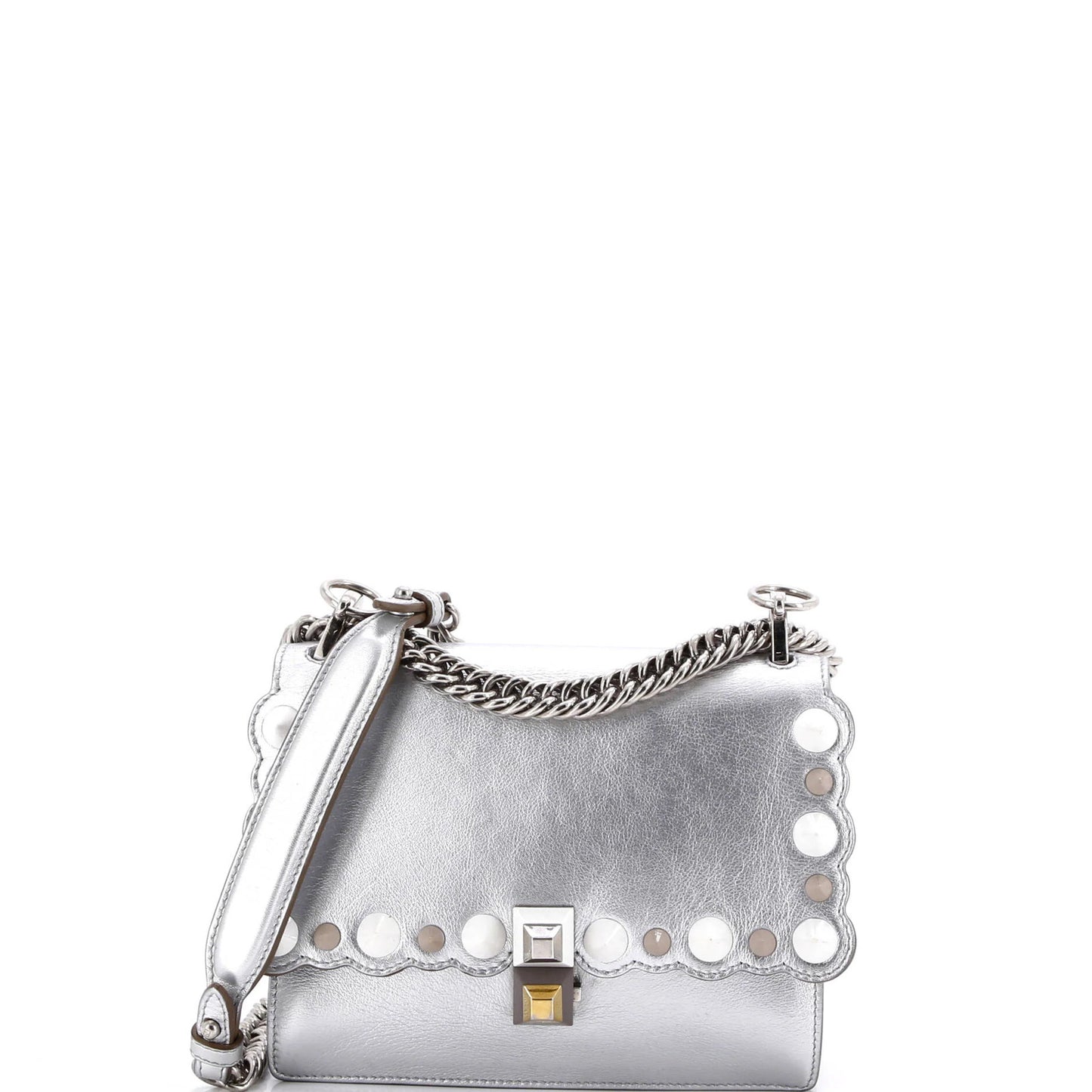 Fendi Kan I Bag Studded Leather Small