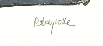 Paul Rebeyrolle Nu Assis (Seated Nude) Signed " Lithograph Contempo