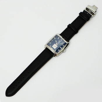 Tag Heuer Monaco Date Ww2111 Blue Case Size ( ) 37Mm Men'S Used Watch #7107