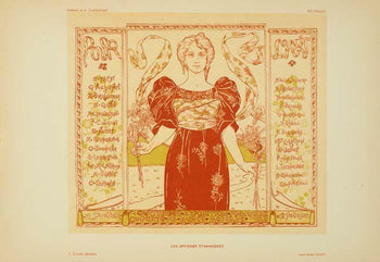 Original Vintage Poster Pour Art By Hannotiau For Affiches Etrangeres 1897