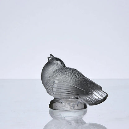 Ren Lalique, 1930 Art Deco sculpture "Chardonneret Moqueur" Vintage Antique