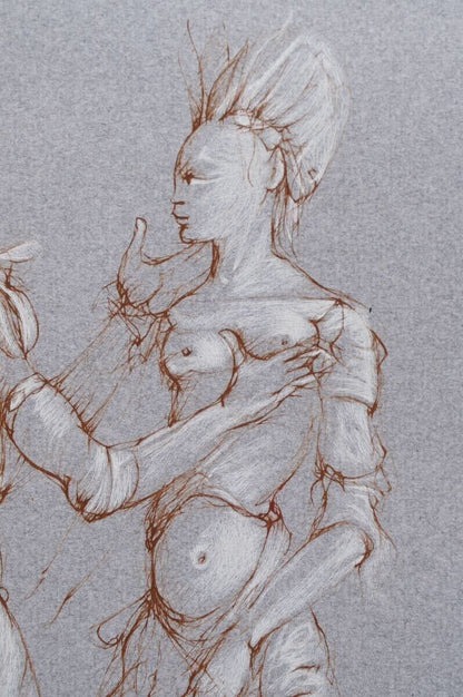 Leonor Fini Original Color Etching -Beckon Pencil