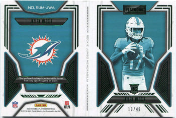 Jaylen Waddle 2021 Panini Playbook Dual 4 Color